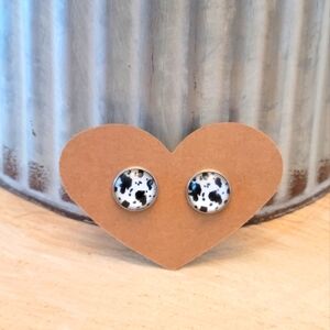 Cow Print Earrings